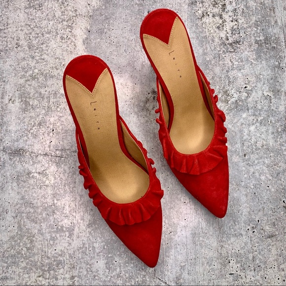 Leith Shoes - LEITH | Red Perry Mule